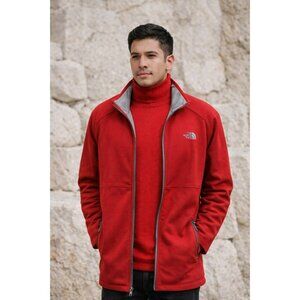 The North Face TKS Stealth Red Full-Zip Fleece Lined Jacket Mens Large